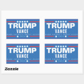 Sticker Rectangulaire Vote MAGA Trump Vance 2024 (Feuille)