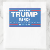 Sticker Rectangulaire Vote MAGA Trump Vance 2024 (Sac)