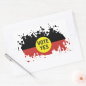 Sticker Rectangulaire Vote Oui Voix autochtone au Parlement (Enveloppe)