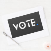 Sticker Rectangulaire Vote Période bleue (Enveloppe)