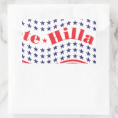 Sticker Rectangulaire vote pour hillary (Sac)
