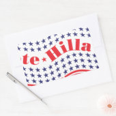 Sticker Rectangulaire vote pour hillary (Enveloppe)