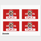 Sticker Rectangulaire Vote pour Young Jeb en 2016 (Feuille)