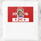 Sticker Rectangulaire Vote pour Young Jeb en 2016 (Sac)