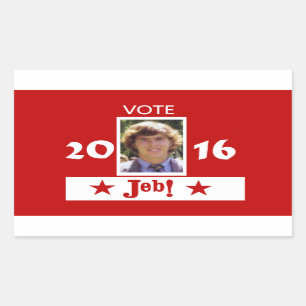 Sticker Rectangulaire Vote pour Young Jeb en 2016