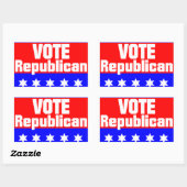 Sticker Rectangulaire Vote républicain (Feuille)