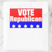 Sticker Rectangulaire Vote républicain (Sac)
