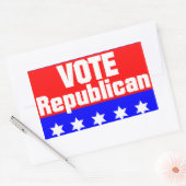 Sticker Rectangulaire Vote républicain (Enveloppe)