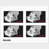 Sticker Rectangulaire Voter contre le fascisme (Feuille)