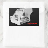 Sticker Rectangulaire Voter contre le fascisme (Sac)