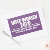 STICKER RECTANGULAIRE VOTER FEMMES 2020 (Enveloppe)