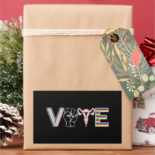 Sticker Rectangulaire Votez Livres Interdits Droits Reproductifs BLM LGB