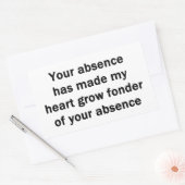 Sticker Rectangulaire Votre absence (Enveloppe)