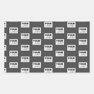 Sticker Rectangulaire Votre conception d'image ou logo d'entreprise en m