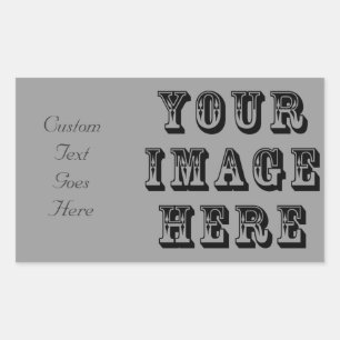 Sticker Rectangulaire Votre image ici