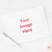 Sticker Rectangulaire Votre image personnalisée (Enveloppe)