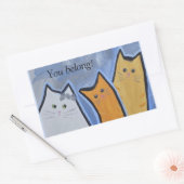 Sticker Rectangulaire Vous appartenez ! (Enveloppe)