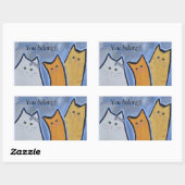 Sticker Rectangulaire Vous appartenez ! (Feuille)