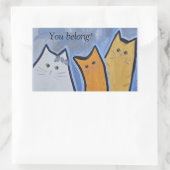 Sticker Rectangulaire Vous appartenez ! (Sac)