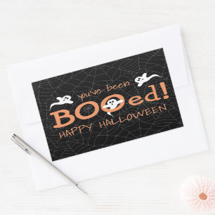 Sticker Rectangulaire Vous Avez Été Booed Jote Ghost Halloween Candy Tre