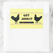 Sticker Rectangulaire Vous avez Javas ? (Sac)