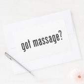 Sticker Rectangulaire Vous avez reçu un massage ? (Enveloppe)