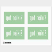 Sticker Rectangulaire Vous avez Reiki ? (Feuille)