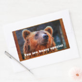 Sticker Rectangulaire Vous Êtes Beary Spécial Ours Brown Faune Portrait (Enveloppe)