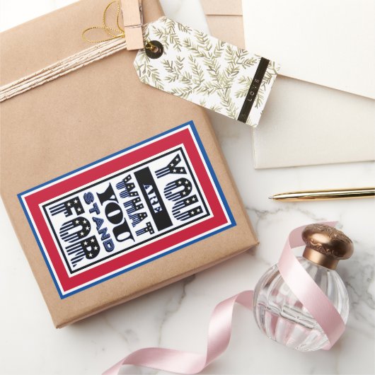 Sticker Rectangulaire Vous Êtes Ce Pour Quoi Vous Êtes (Cadeaux)