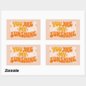 Sticker Rectangulaire Vous êtes mon Sunshine Super Graphisme (Feuille)