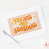Sticker Rectangulaire Vous êtes mon Sunshine Super Graphisme (Enveloppe)