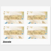 Sticker Rectangulaire Vous faites une différence (Feuille)