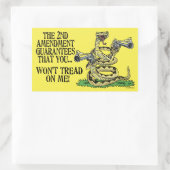 Sticker Rectangulaire Vous ne me toucherez pas (Sac)