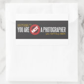 Sticker Rectangulaire Vous n'êtes pas un ensemble de photographes deux S (Sac)