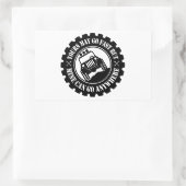 Sticker Rectangulaire Vous Pouvez Aller Rapidement, Mais Le Mien Peut Al (Sac)