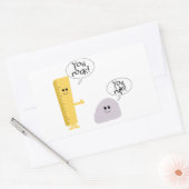 Sticker Rectangulaire Vous vous basculez règle (Enveloppe)