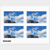 Sticker Rectangulaire Voyage (Feuille)