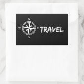 Sticker Rectangulaire Voyage (Sac)