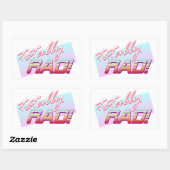 Sticker Rectangulaire Vraiment RAD ! (Feuille)
