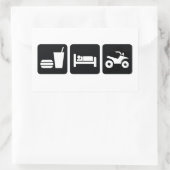 Sticker Rectangulaire VTT Dormir (Sac)