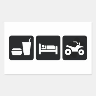 Sticker Rectangulaire VTT Dormir