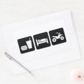 Sticker Rectangulaire VTT Dormir (Enveloppe)