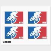 Sticker Rectangulaire VTT étoile (Feuille)