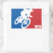 Sticker Rectangulaire VTT étoile (Sac)