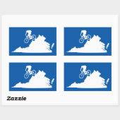 Sticker Rectangulaire VTT Virginia (Feuille)