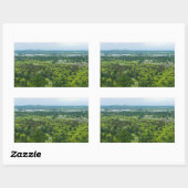 Sticker Rectangulaire Vue aérienne de la forêt de Black River State (Feuille)