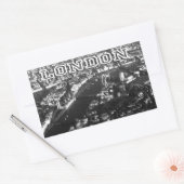 Sticker Rectangulaire Vue aérienne de Londres (Enveloppe)
