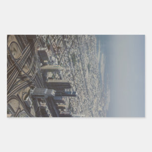 Sticker Rectangulaire Vue de Burj Khalifa, Dubaï