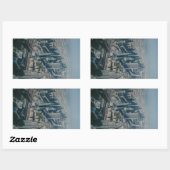 Sticker Rectangulaire Vue de Burj Khalifa, Dubaï (Feuille)