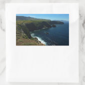 Sticker Rectangulaire Vue de l'île Père Noël Cruz dans les îles Channel (Sac)